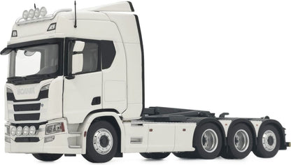 Available to Order – Scania R500 Series w/Meiller Hooklift White 1:32 (MAR 2307-01)