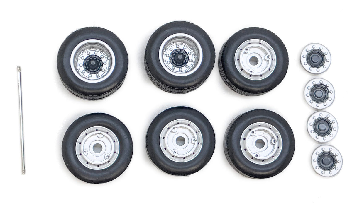 Available To Order – Scania Wheels, Rims, Caps and Axle Set 1:32 Marge Farm Models Model (MAR 2503)