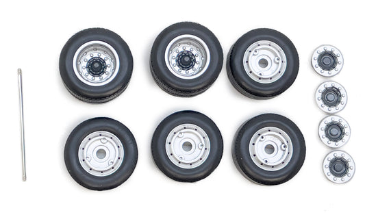 Scania Wheels, Rims, Caps and Axle Set 1:32 Marge Farm Models Model