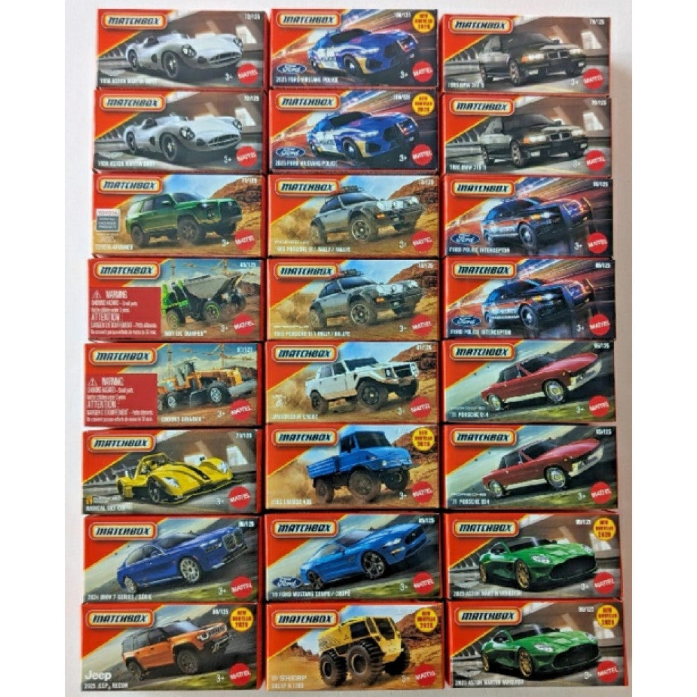 MATDNK70-974J - X48 Matchbox Power Grabs 2026 Mix 8 Vehicle Assortment Hot Wheels Model