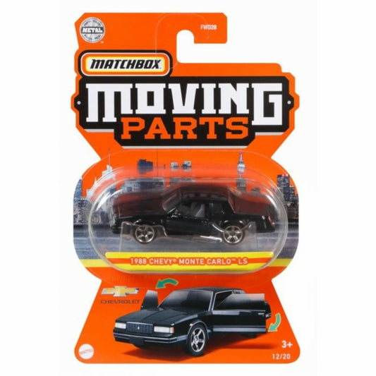 THIS ITEM IS AVAILABLE TO ORDER FROM OUR SUPPLIER - 1:64 MATCHBOX MATFWD28-GWB44 MOVING PARTS 1988 CHEVY MONTE CARLO LS 12/20