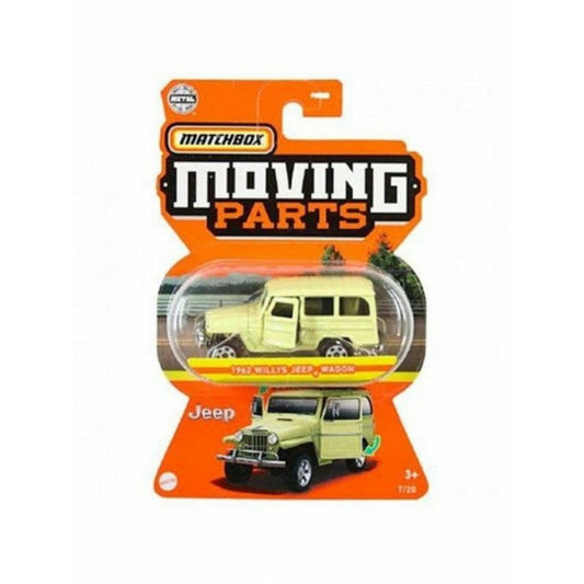 THIS ITEM IS AVAILABLE TO ORDER FROM OUR SUPPLIER - 1:64 MATCHBOX MATFWD28-GWB49 MOVING PARTS 1962 WILLYS JEEPS WAGON 7/20