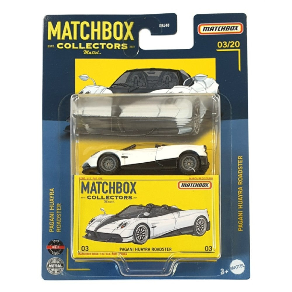 Available to Order – Collectors Pagani Huayra Roadster 03/20 Model (matgbj48-hfl77) Matchbox Model (MATGBJ48-HFL77)