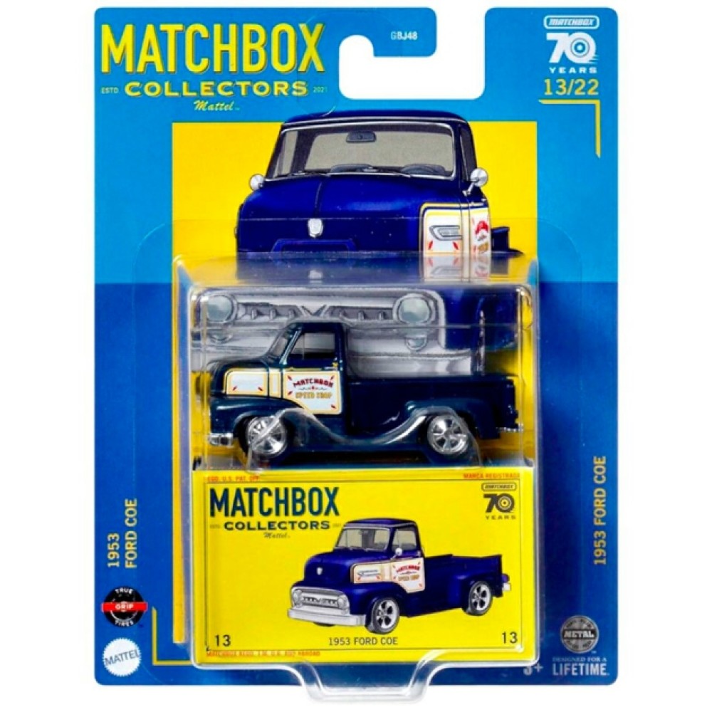 Available to Order – Collectors 1953 Ford Coe 13/22 Model (matgbj48-hlj55) Matchbox Model (MATGBJ48-HLJ55)