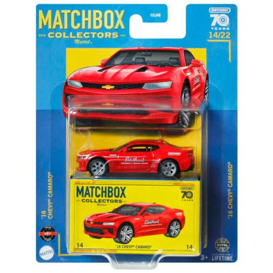 Available to Order – Collectors '16 Chevy Camaro 14/22 Model (matgbj48-hlj61) Matchbox Model (MATGBJ48-HLJ61)
