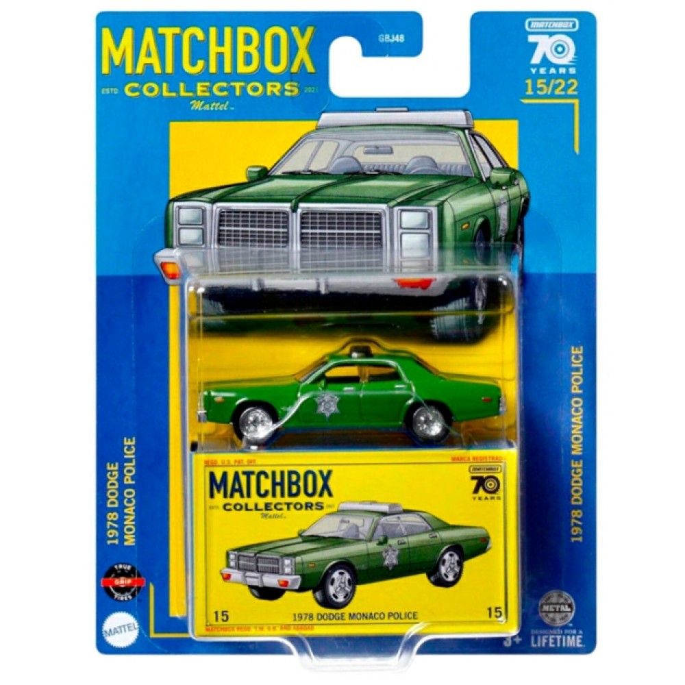 Available to Order – 1978 Dodge Monaco Police 15/22 Mattel Toys Model (MATGBJ48-HLJ62)