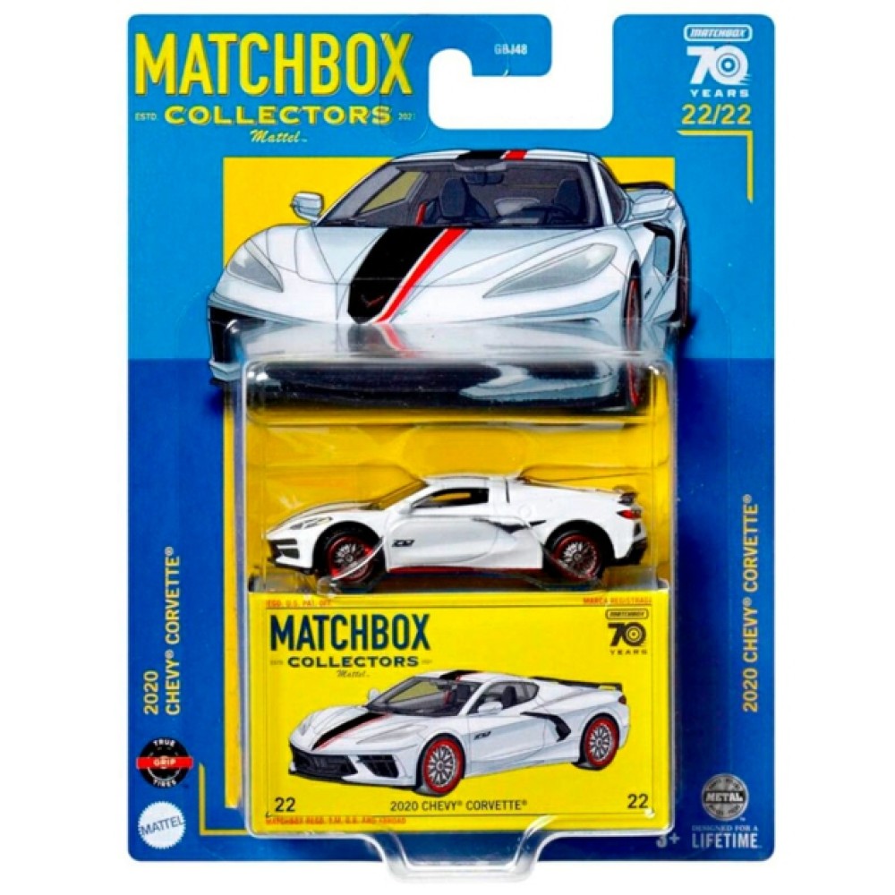Available to Order – Matchbox Collectors 2020 Chevy Corvette 22/22 Mattel Toys Model (MATGBJ48-HLJ75)