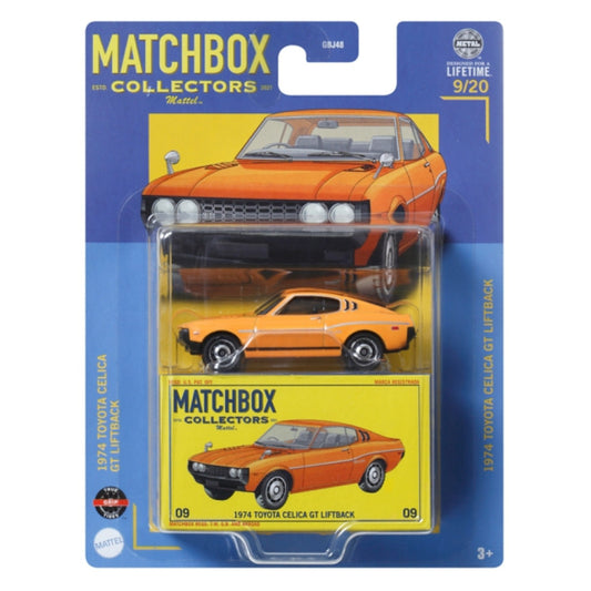 Available To Order – MATGBJ48-HVW16 - MATCHBOX COLLECTORS 1974 TOYOTA CELICA GT LIFTBACK 9/20 (MATGBJ48-HVW16)