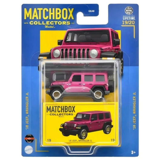 MATGBJ48-HVW24 - Matchbox Collectors '18 Jeep Wrangler Jl 19/20 – diecast model