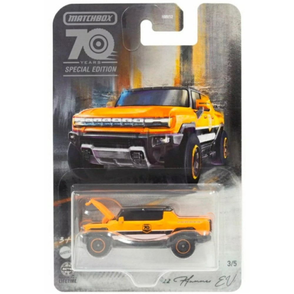 Available to Order – Matchbox 1/64 70 Years Anniversary 2022 Hummer Ev Hmv15 1:64 Mattel Toys Model (MATHMV12-HMV15)