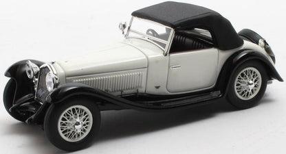Available To Order – Alfa Romeo 6C 1750SV Figoni Closed White Black 1932 1:43 Matrix Model (MAX 40102-172)