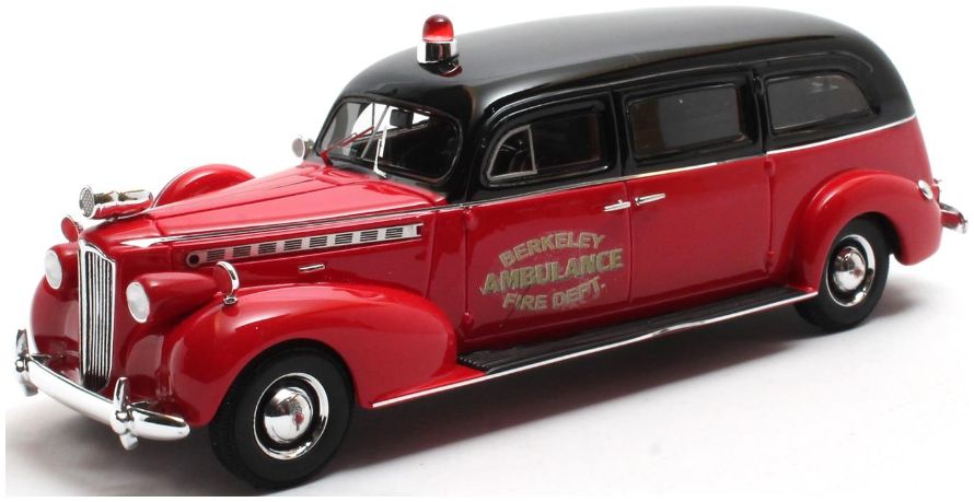 Packard Henney Fire Dept Ambulance 1940 Red/Black 1:43 – diecast model
