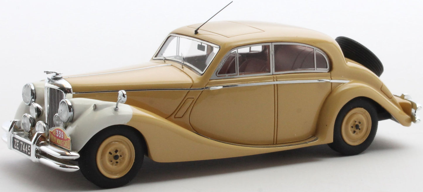Available To Order – Jaguar MKV #339 Rallye Monte Carlo 5th Overall Beige/White 1953 1:43 Matrix Model (MAX R41001-043)