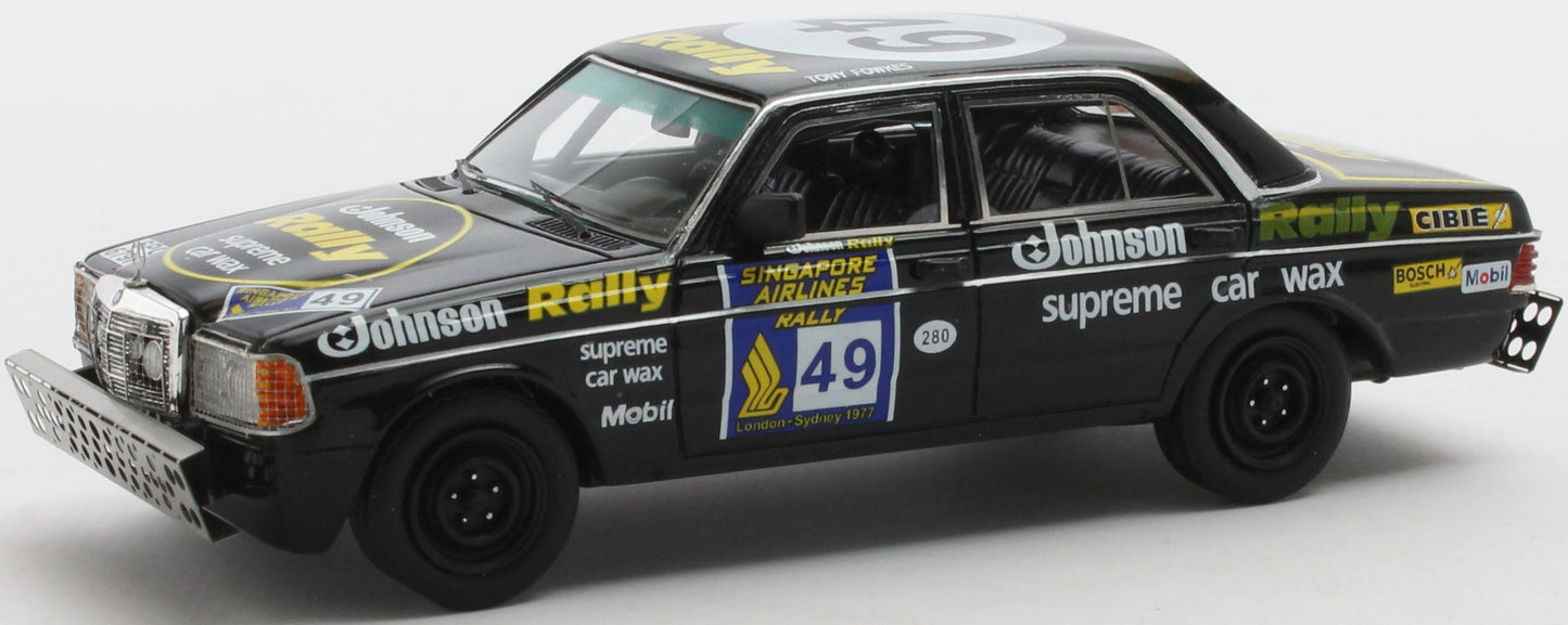Available To Order – Mercedes Benz W123 280E London Sydney 3rd #49 1977 1:43 Matrix Model (MAX R41302-022)