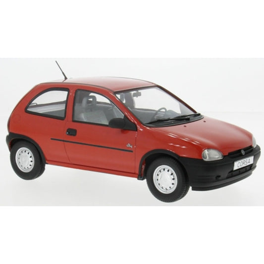 Pre-Order - 1:18 MCG Opel Corsa B City Red - LHD MCG18513 Stocks Due Feb / Mar 2026