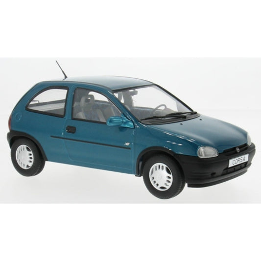 Pre-Order - 1:18 MCG Opel Corsa B Joy Green/Blue - LHD MCG18514 Stocks Due Feb / Mar 2026