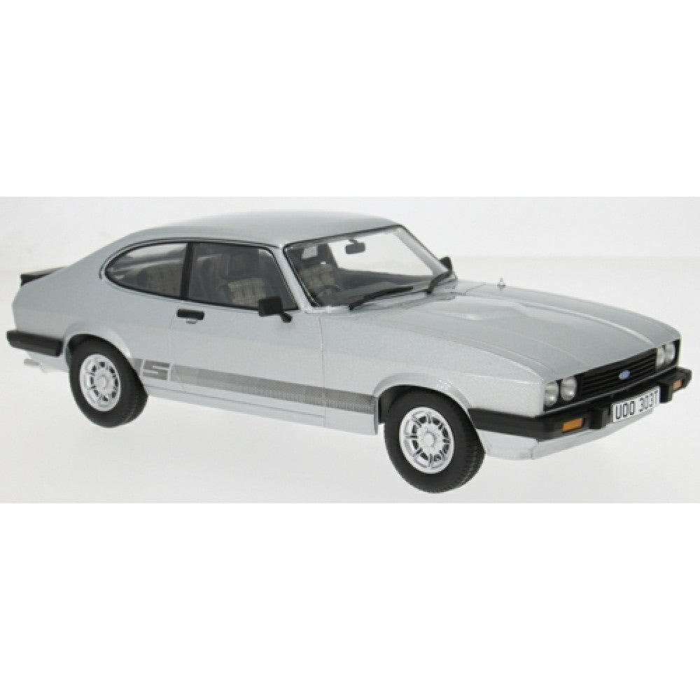 Available To Order – MCG18797 - 1:18 Ford Capri Mkiii 3.0 S - Stato Silver RHD Bodie - Uoo 303T - UK Special MCG Model (MCG18797)