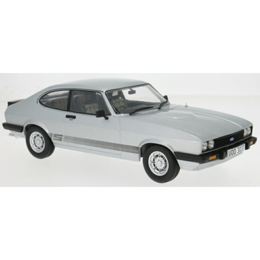 Available To Order – MCG18797 - 1:18 Ford Capri Mkiii 3.0 S - Stato Silver RHD Bodie - Uoo 303T - UK Special MCG Model (MCG18797)