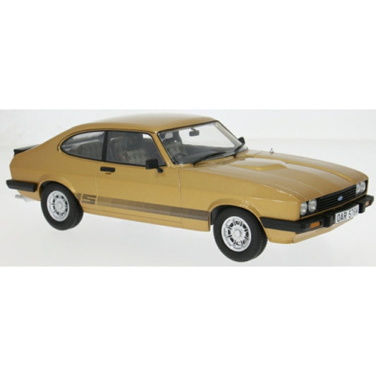 Available To Order – MCG18798 - 1:18 Ford Capri Mkiii 3.0 S - Gold RHD Doyle - Oar 576W - UK Special MCG Model (MCG18798)