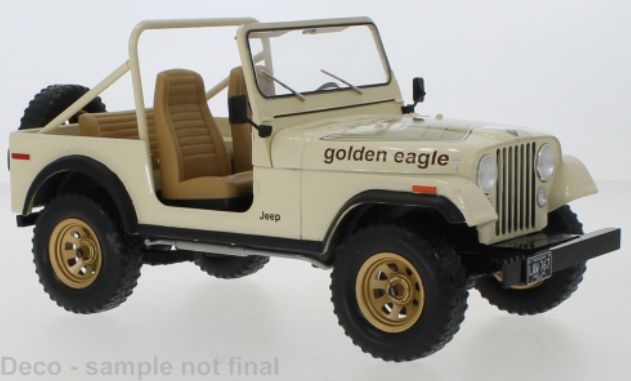 Available to Order – Jeep CJ-7 Golden Eagle Beige 1980 1:18 (MCG 18280)