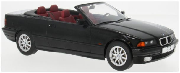 BMW 3er (E36) Cabriolet Black 1996 1:18 MCG Model