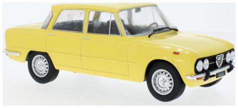 Available to Order – Alfa Romeo Giulia Nuova Super Yellow 1974 1:18 (MCG 18334)
