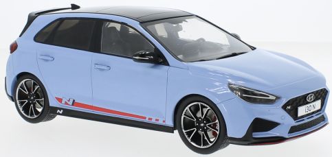 Available to Order – Hyundai i30 N - Light Blue 2021 1:18 (MCG 18503)