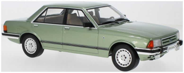 Available to Order – Ford Granada MK II 2.8 Ghia Green 1982 LHD 1:18 (MCG 18535)