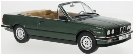 Available To Order – BMW 325i (E30) Cabriolet Dark Green 1985 1:18 (MCG 18545)