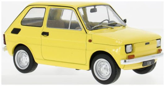 Fiat 126 Yellow 1972 1:18 MCG Model