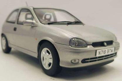 Available to Order – Vauxhall Corsa GSI Silver RHD UK Exclusive 1:18 (MCG 18846)