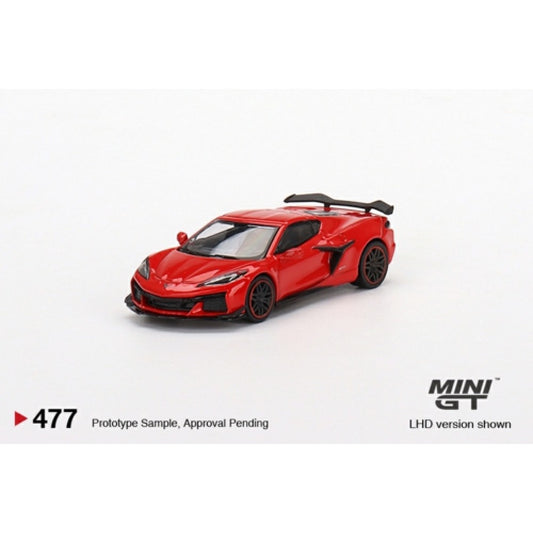 1/64 MINI GT MGT00477-L CHEVROLET CORVETTE Z06 2023 TORCH RED (LHD)