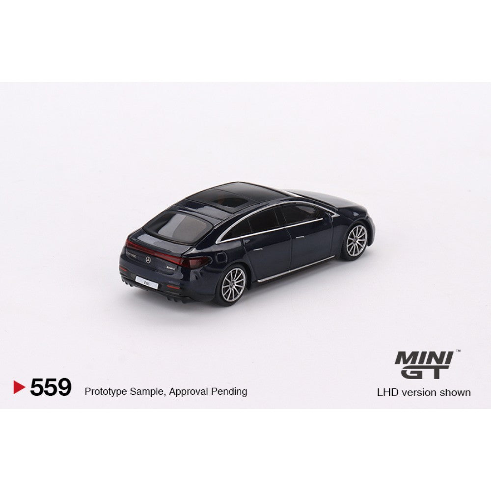Mercedes-Benz Eqs 580 4MATIC Nautical Blue Metallic (LHD) 1:64 Mini GT (MGT00559-L)