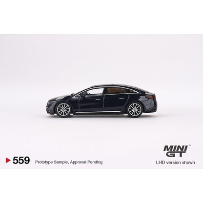 Mercedes-Benz Eqs 580 4MATIC Nautical Blue Metallic (LHD) 1:64 Mini GT (MGT00559-L)