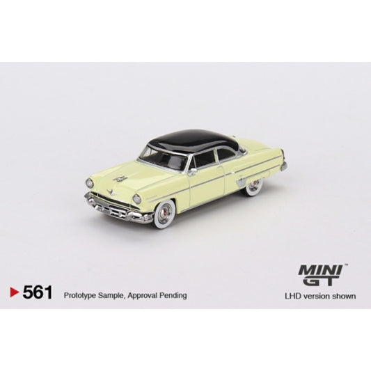 1/64 MINI GT MGT00561-L LINCOLN CAPRI 1954 PREMIER YELLOW (LHD)