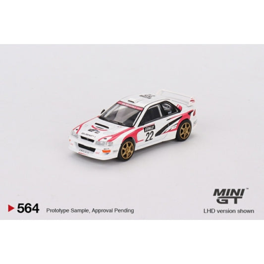 1:64 MINI GT MGT00564-L SUBARU IMPREZA WRC98 1999 RALLY TOUR DE CORSE NO.22 (LHD)