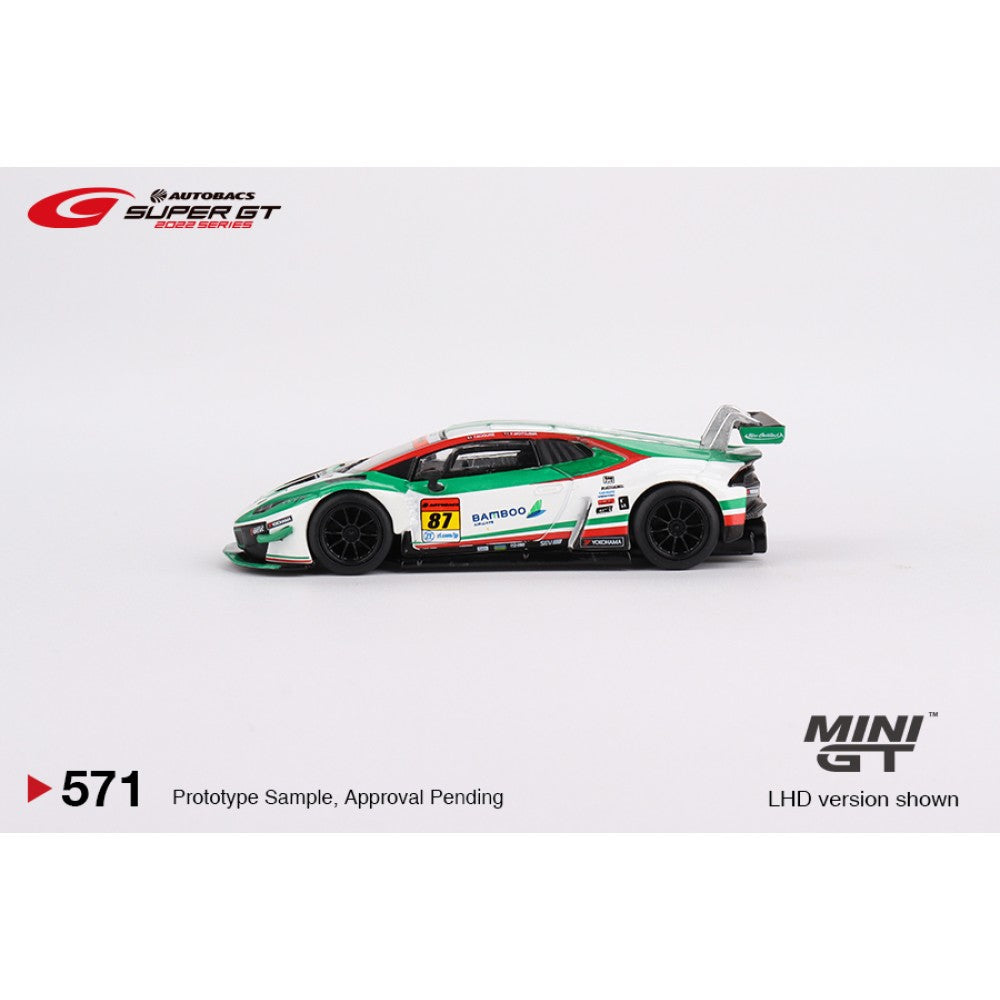 Lamborghini Huracán GT3 EVO No.87 Jloc 2022 Super GT Series Japan Exclusive 1:64 Mini GT Model Car (MGT00571-L)
