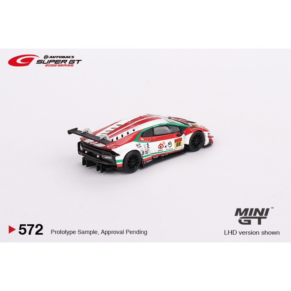 Lamborghini Huracán GT3 EVO No.88 Jloc 2022 Super GT Series Japan Exclusive 1:64 Mini GT Model Car (MGT00572-L)