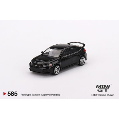 Honda Civic Type R Crystal Black Pearl 2023 W/advan GT Wheel (LHD) 1:64 Mini GT (MGT00585-L)