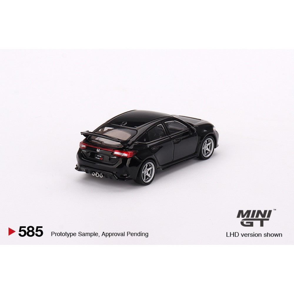 Honda Civic Type R Crystal Black Pearl 2023 W/advan GT Wheel (LHD) 1:64 Mini GT (MGT00585-L)