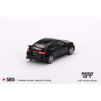 Honda Civic Type R Crystal Black Pearl 2023 W/advan GT Wheel (LHD) 1:64 Mini GT (MGT00585-L)