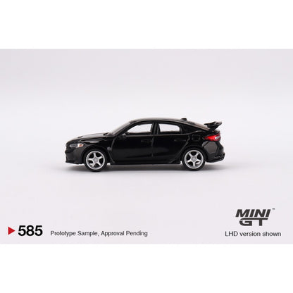 Honda Civic Type R Crystal Black Pearl 2023 W/advan GT Wheel (LHD) 1:64 Mini GT (MGT00585-L)