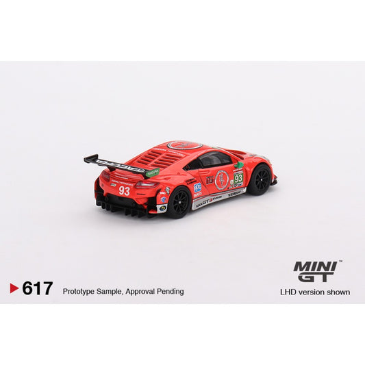 Acura NSX GT3 EVO22 No.93 WTR Racers Edge Motorsports IMSA 2023 Daytona 24HR (LHD) 1:64 Mini GT Model Car (MGT00617-L)