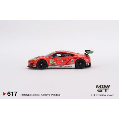 Acura NSX GT3 EVO22 No.93 WTR Racers Edge Motorsports IMSA 2023 Daytona 24HR (LHD) 1:64 Mini GT Model Car (MGT00617-L)