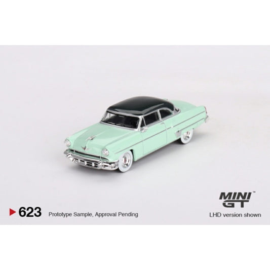 1/64 MINI GT MGT00623-L LINCOLN CAPRI 1954 PARKLANE GREEN/BLOOMFIELD GREEN (LHD)