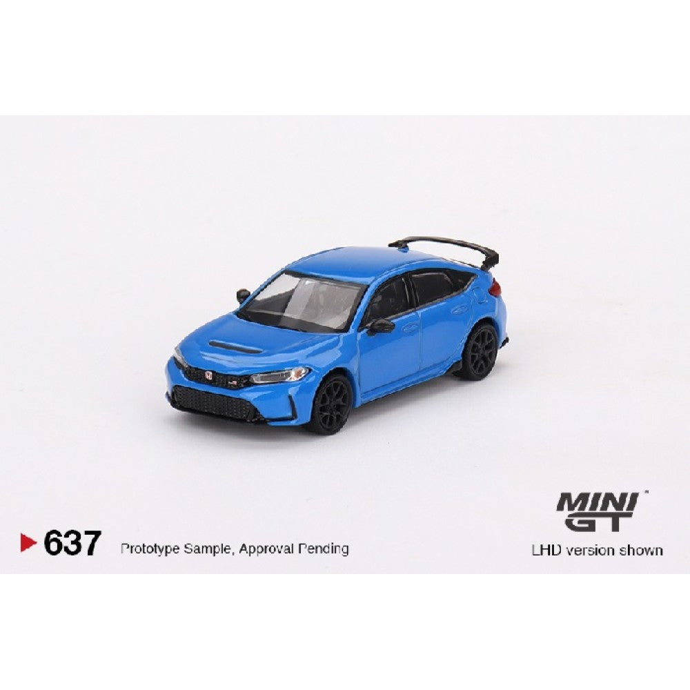 1/64 MINI GT MGT00637-R HONDA CIVIC TYPE R BOOST BLUE PEARL 2023 (RHD)