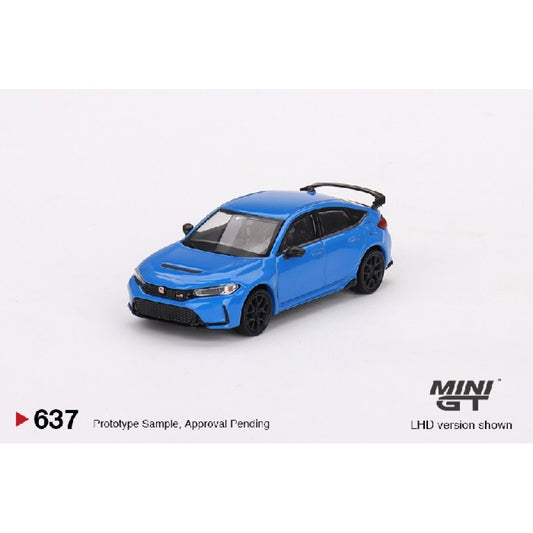 1/64 MINI GT MGT00637-R HONDA CIVIC TYPE R BOOST BLUE PEARL 2023 (RHD)