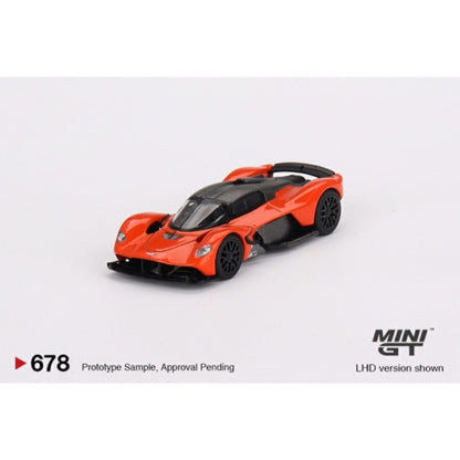 Aston Martin Valkyrie Maximum Orange (LHD) 1:64 Mini GT Model Car (MGT00678-L)
