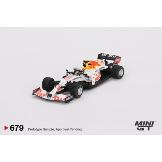 Available to Order from Supplier –  1:64 MINI GT Red Bull Rb16B No.11 Sergio Perez 2021 Turkish Grand Prix 3Rd Place MGT00679-L