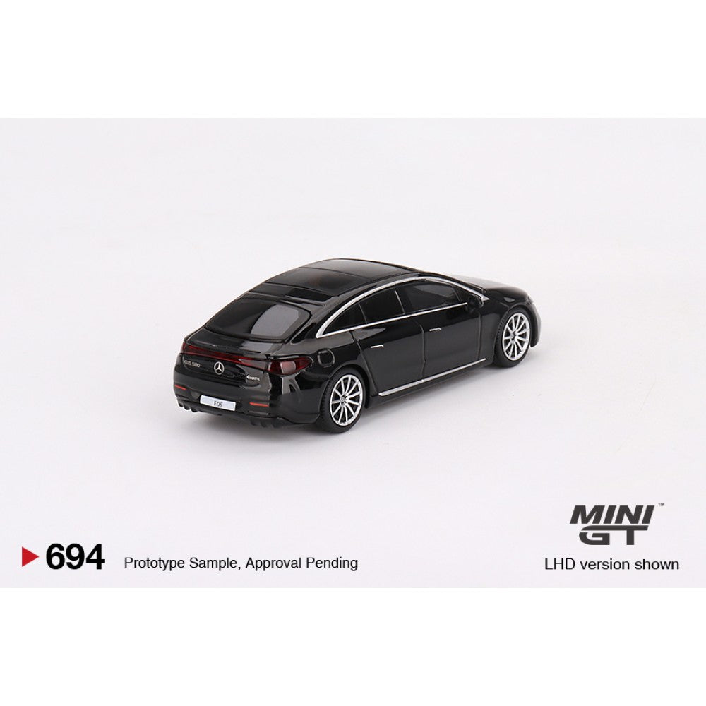 Mercedes-Benz Eqs 580 4MATIC Black (LHD) 1:64 Mini GT Model Car (MGT00694-L)